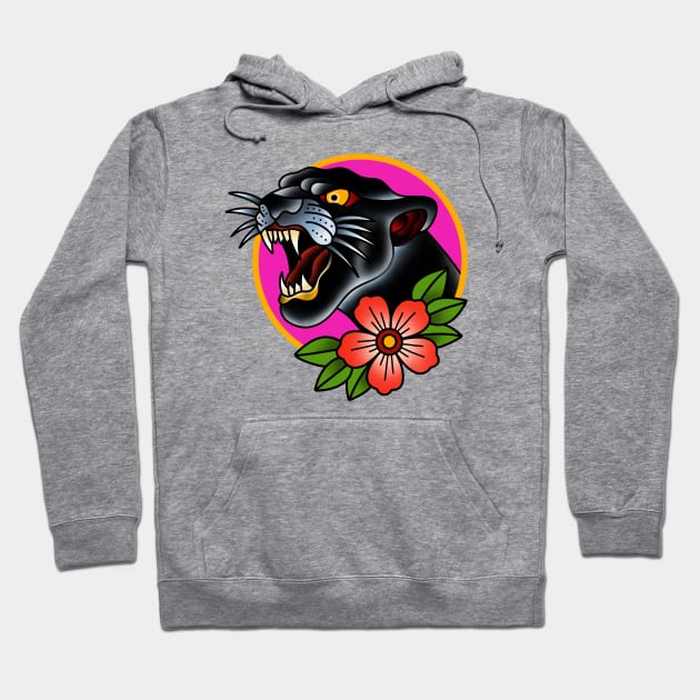 Neon Panther Hoodie by The Local Sticker Shop